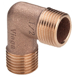 Угольник 90° 1"-1", Viega R2 3091, резьба-резьба, нар., бронза