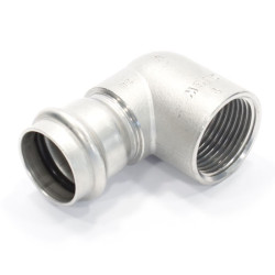 Отвод 90° 28-1", Viega Sanpress Inox, 2314.2, пресс-резьба, вн., сталь нержавеющая