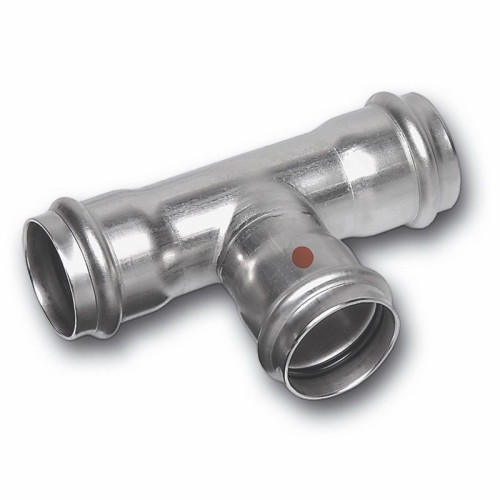 Тройник 108-54-108, Sanha NiroTherm, 91130, пресс-пресс, сталь нержавеющая