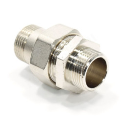 Американка 3/4"-3/4", General Fittings 2700 I6, резьба-резьба, нар., латунь (никель)