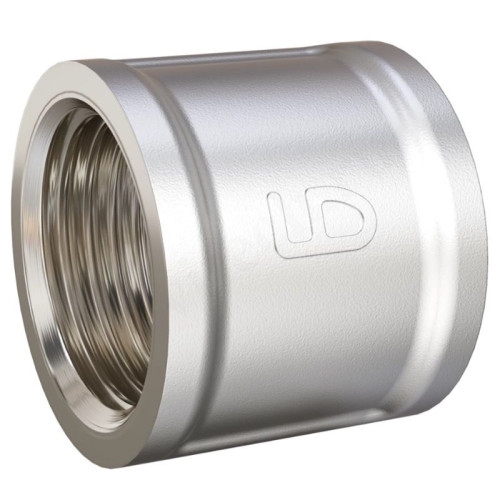 Муфта 1"-1", LD Pride, резьба-резьба, вн., латунь (никель)