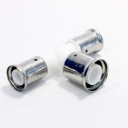 Тройник 20-26-20, Henco PKW, 12, пресс-пресс, PVDF