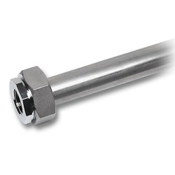 Трубка прямая 28-3/4", Sanha NiroSan 9005, труба-резьба, вн., сталь нержавеющая, L500, с бортиком