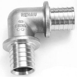 Угольник 90° 20-20, Rehau RAUTHERM, надв.гильза-надв.гильза, латунь (цинк)