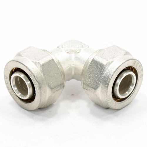 Угольник 90 20-20, Henco A 4, обжим-обжим, латунь