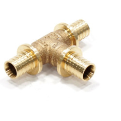 Тройник 16-16-16, Rehau RAUTITAN PLATINUM, RX, надв.гильза-надв.гильза, бронза