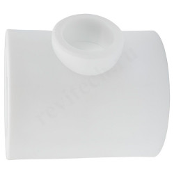 Тройник 63-32-63, RTP, пайка-пайка, полипропилен, белый