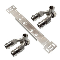 Водорозетка 15-1/2"-22, Sanha NiroSan 9981G, пресс-резьба, вн., сталь нержавеющая