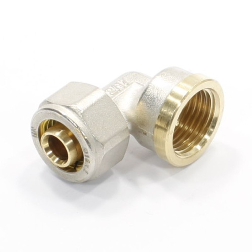 Угольник 90° 16-1/2", Henco S, обжим-резьба, вн., латунь