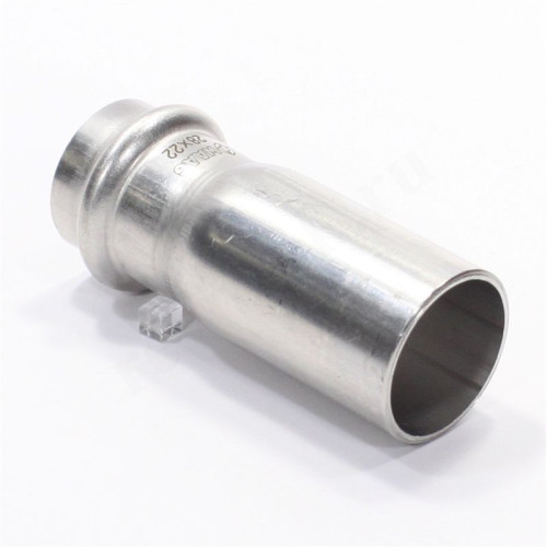 Редукционная вставка 22-28, WAAG Heavy Inox, пресс-труба, сталь нержавеющая