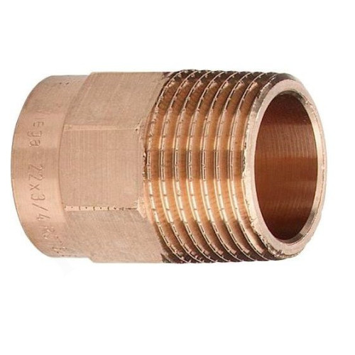 Переходник 15-3/4", Viega R4, 94243G, пайка-резьба, нар., бронза