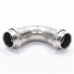 Отвод 90 18-18, WAAG Heavy Inox, пресс-пресс, сталь нержавеющая