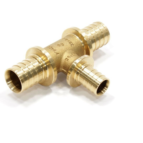 Тройник 32-25-32, Rehau RAUTITAN PLATINUM, RX, надв.гильза-надв.гильза, бронза