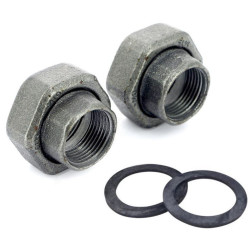Соединение с накидной гайкой 1 1/2"-3/4", Grundfos, резьба-резьба, вн., чугун плоская прокладка