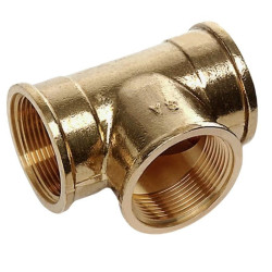 Тройник 3/4"-3/4"-3/4", Sanha 622, резьба-резьба, вн., латунь