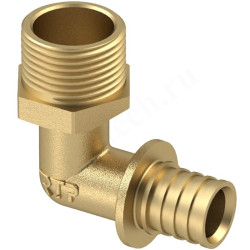 Угольник 90° 25-3/4", RTP, надв.гильза-резьба, нар., латунь