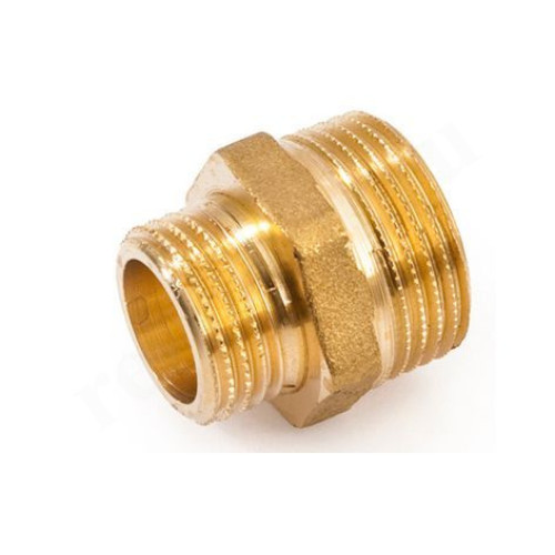 Ниппель 1"-3/4", General Fittings 2600 03, резьба-резьба, нар., латунь