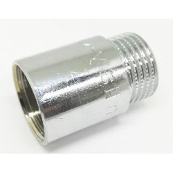Удлинитель 1/2"-1/2", General Fittings 2600 F6, резьба-резьба, вн.- нар., латунь (хром), L40