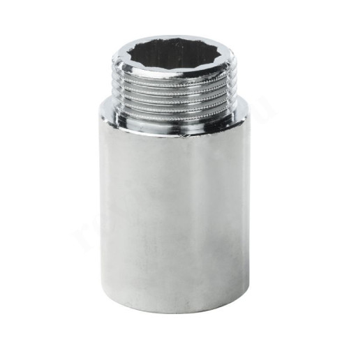 Удлинитель 1"-1", General Fittings 2600 D8, резьба-резьба, вн.- нар., латунь (хром), L40
