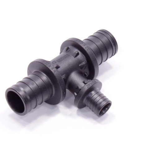 Тройник 32-20-32, Rehau RAUTITAN, PX, надв.гильза-надв.гильза, полифениленсульфон