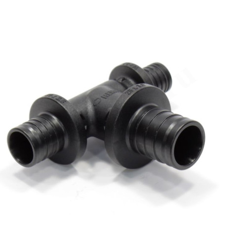 Тройник 20-25-16, Rehau RAUTITAN, PX, надв.гильза-надв.гильза, полифениленсульфон