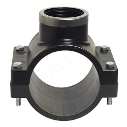 Врезка 40-1/2"-40, RTP, обжим-резьба, вн., полипропилен