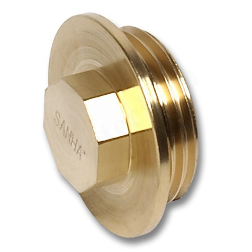 Заглушка 3/4", Sanha 751, резьба, нар., латунь