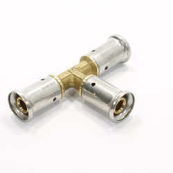 Тройник 16-16-16, Henco P, 9, пресс-пресс, латунь