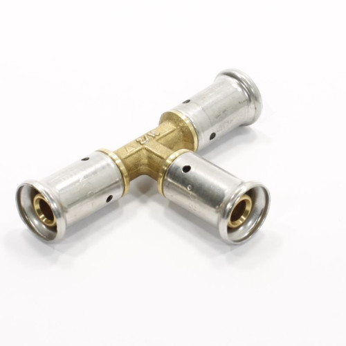 Тройник 16-16-16, Henco P, 9, пресс-пресс, латунь