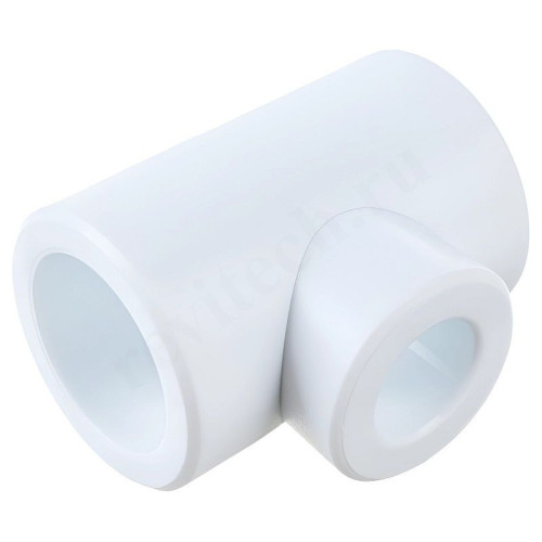 Тройник 32-20-32, RTP, пайка-пайка, полипропилен, белый