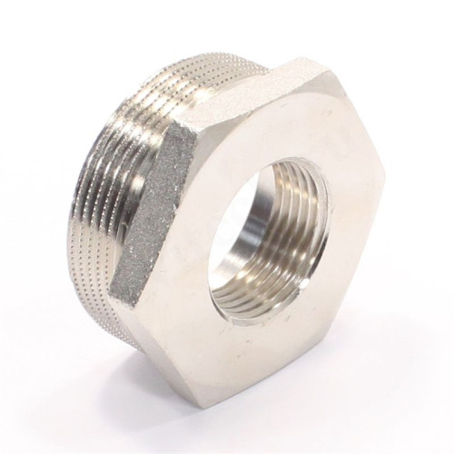 Футорка 2"-1", General Fittings 2600 44, резьба-резьба, нар.-вн., латунь (никель)