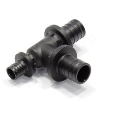 Тройник 25-25-16, Rehau RAUTITAN, PX, надв.гильза-надв.гильза, полифениленсульфон