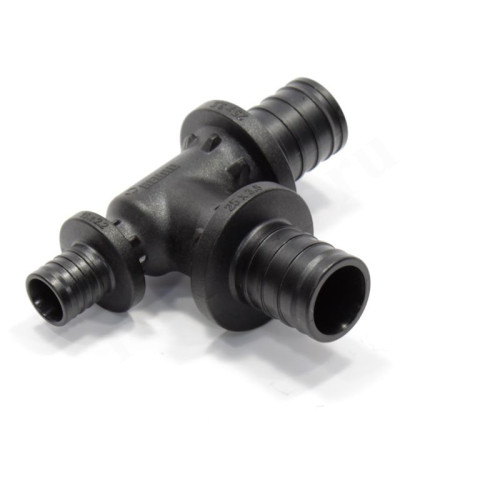 Тройник 25-25-16, Rehau RAUTITAN, PX, надв.гильза-надв.гильза, полифениленсульфон