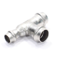 Тройник 22-22-15, WAAG Heavy Inox, пресс-пресс, сталь нержавеющая