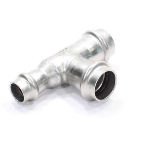 Тройник 22-22-15, WAAG Heavy Inox, пресс-пресс, сталь нержавеющая