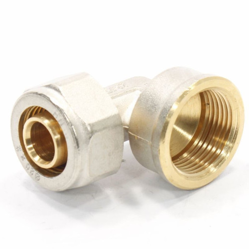 Угольник 90° 20-3/4", Henco S, обжим-резьба, вн., латунь