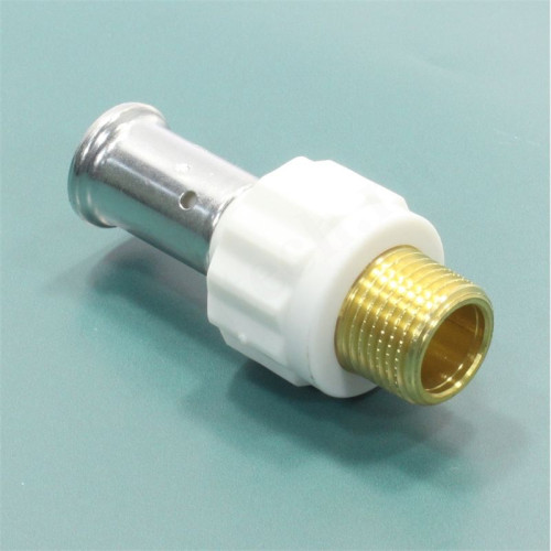 Переходник 16-1/2", Henco PKW, 17, пресс-резьба, нар., PVDF