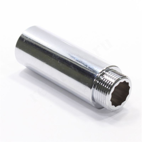 Удлинитель 3/4"-3/4", General Fittings 2600 D8, резьба-резьба, вн.- нар., латунь (хром), L80, усилен