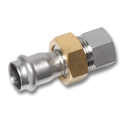 Американка 42-1 1/2", Sanha NiroSan, 9330G, пресс-резьба, вн., сталь нержавеющая