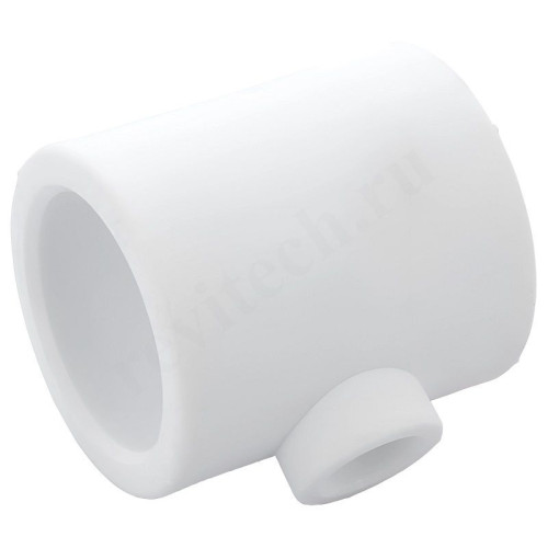 Тройник 63-20-63, RTP, пайка-пайка, полипропилен, белый