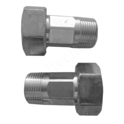 Соединение с накидной гайкой 1 1/4"-1", Ридан, резьба-резьба, вн.- нар., латунь плоская прокладка