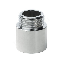 Удлинитель 3/4"-3/4", General Fittings 2600 D8, резьба-резьба, вн.- нар., латунь (хром), L25, усилен