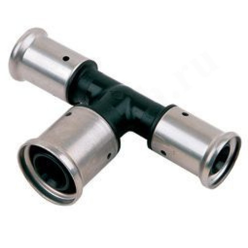 Тройник 32-40-32, Henco PK, 12, пресс-пресс, PVDF