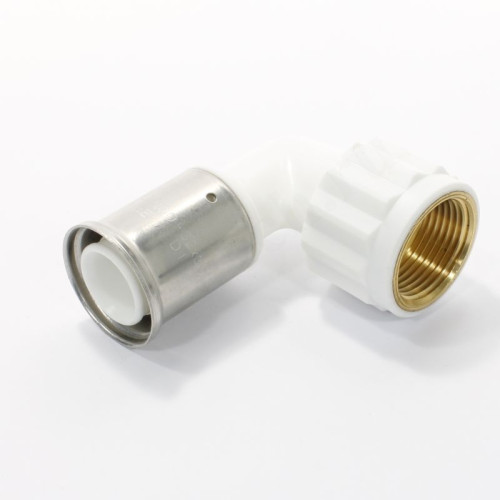 Угольник 90° 32-1", Henco PKW, 6, пресс-резьба, вн., PVDF