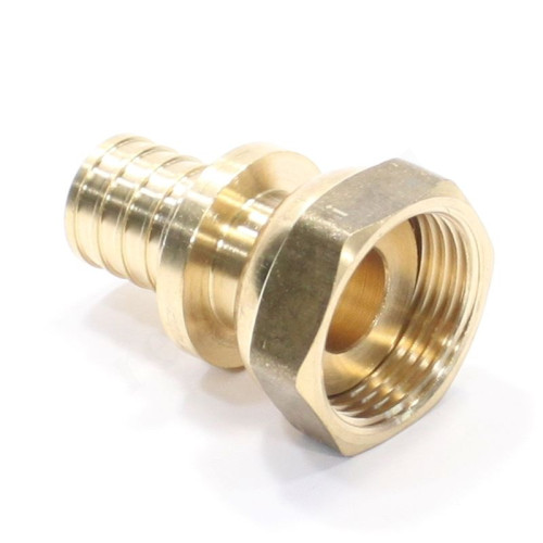 Переходник 20-3/4", WAAG Axial, надв.гильза-резьба, вн., латунь, с накид.гайкой