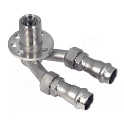 Водорозетка 15-1/2"-35, Sanha NiroSan, 9478GZW, пресс-резьба, вн., сталь нержавеющая