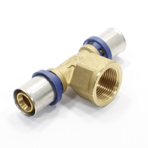 Тройник 20-3/4"-20, General Fittings 5S00, 12, пресс-резьба, вн., латунь