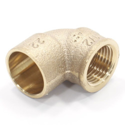 Угольник 90° 22-1/2", Viega R4, 94090G, пайка-резьба, вн., бронза