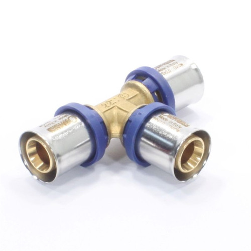 Тройник 20-20-20, General Fittings 5T00, 10, пресс-пресс, латунь