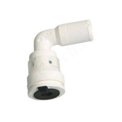 Угольник 90° 26, Henco Vision, обжим-резьба, нар., PVDF